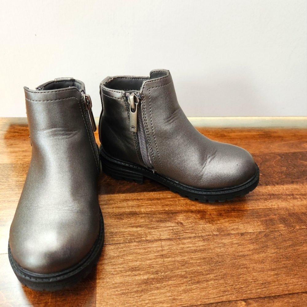 Nina Kids Boots Gray Toddler Size 8